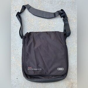 Audi Black Messenger Laptop Bag
